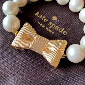 kate spade Jewelry - Kate Spade Gold Pearl Bow Bracelet kate spade Jewelry - Kate Spade Gold Pearl Bow Bracelet